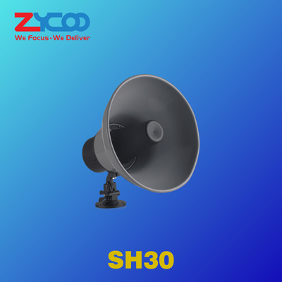 PoE + Sip Horn Speaker EN 55032: 2015 30 وات Valcom Ip Paging Horn