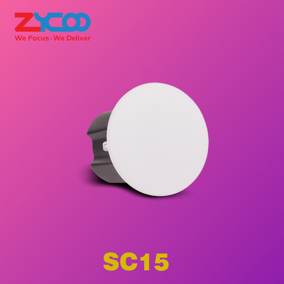 Zycoo SC15 7.2 X 6.3 In Sip Paging Speaker Mono Acoustics Poe مدعوم من مكبر الصوت